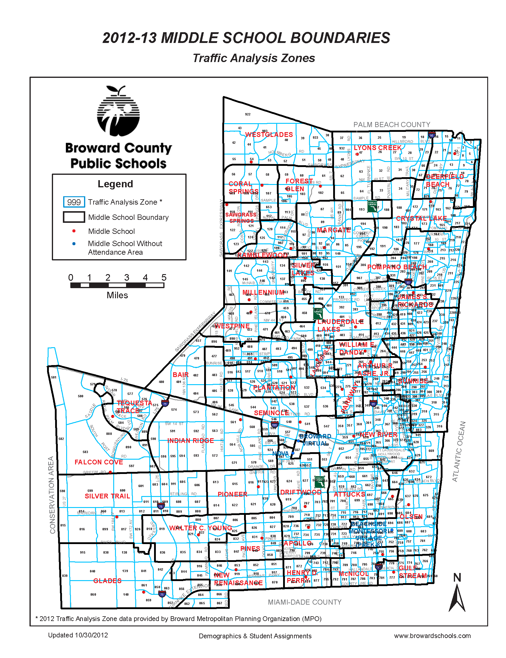 Middle School Boundaries  